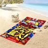 Colorful Clown 2D Flat Print Beach Towel, Large Soft Quick Dry Towel for Beach Camping SwimmingSSTJ0917171