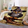 1 Stück Hexen Eule Decke Leichte Flanelldecke Überwurfdecke Für Sofa, Bett, Reisen, Camping, Wohnzimmer, Büro yy251015115
