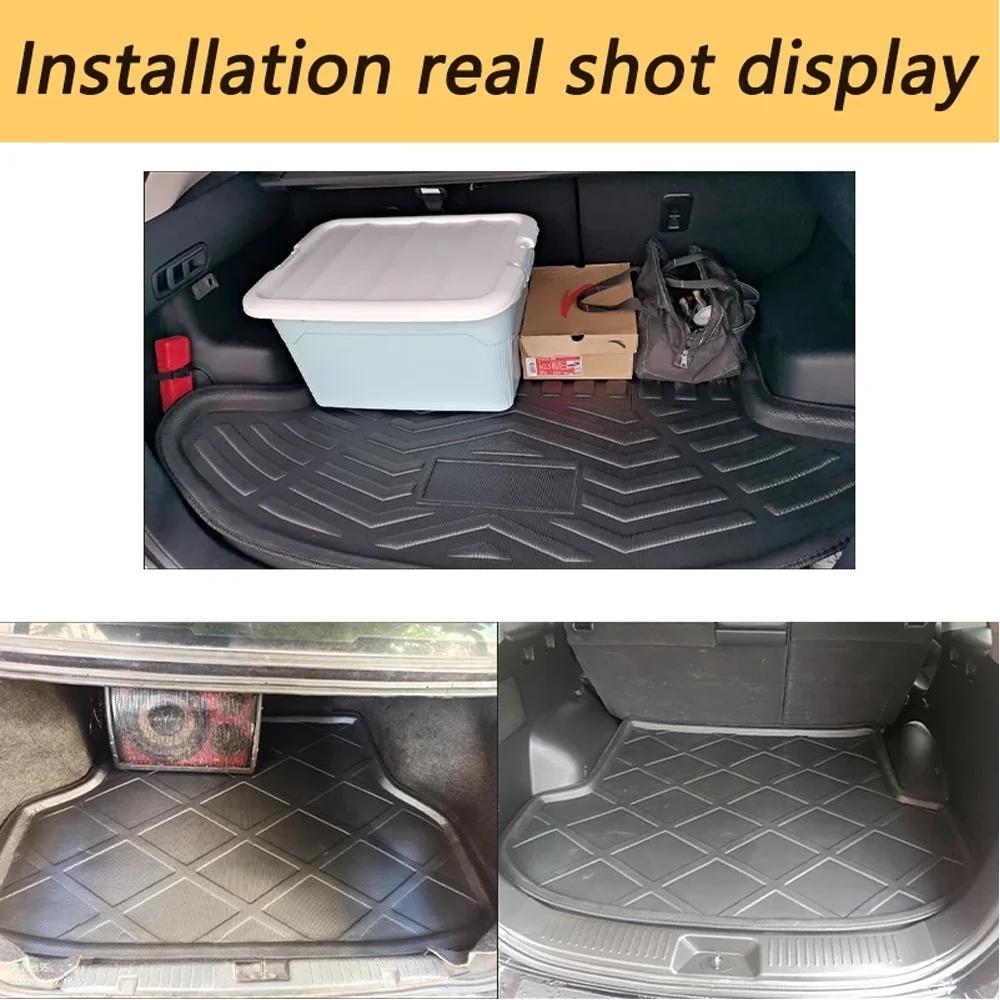 Car Rear Trunk Mat For Toyota RAV4 XA50 2019-2025 Luggage Waterproof Rug Cargo Boot Pad Liner Carpet Cover Interior Accessories