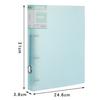 Four-hole A4 Punching Binder Send Hole Punch 4-hole Folder A4 Paper Clip Information Book Storage Transparent Book Clip