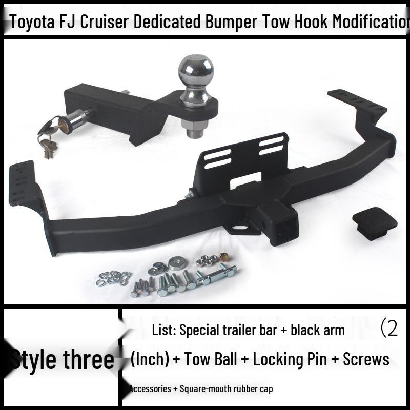 Toyota FJ Cruiser Prado Modified Trailer Tow Hook Tiger Head Bracket