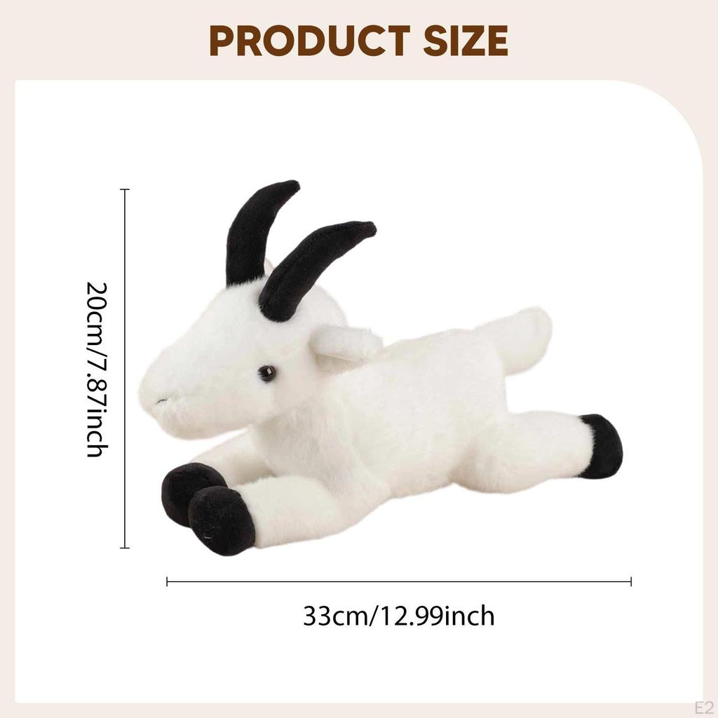 Sheep Toy Lamb Stuffed Animal Home Decor Comfortable Gift Soft Doll for Living Room Girlfriend Lover