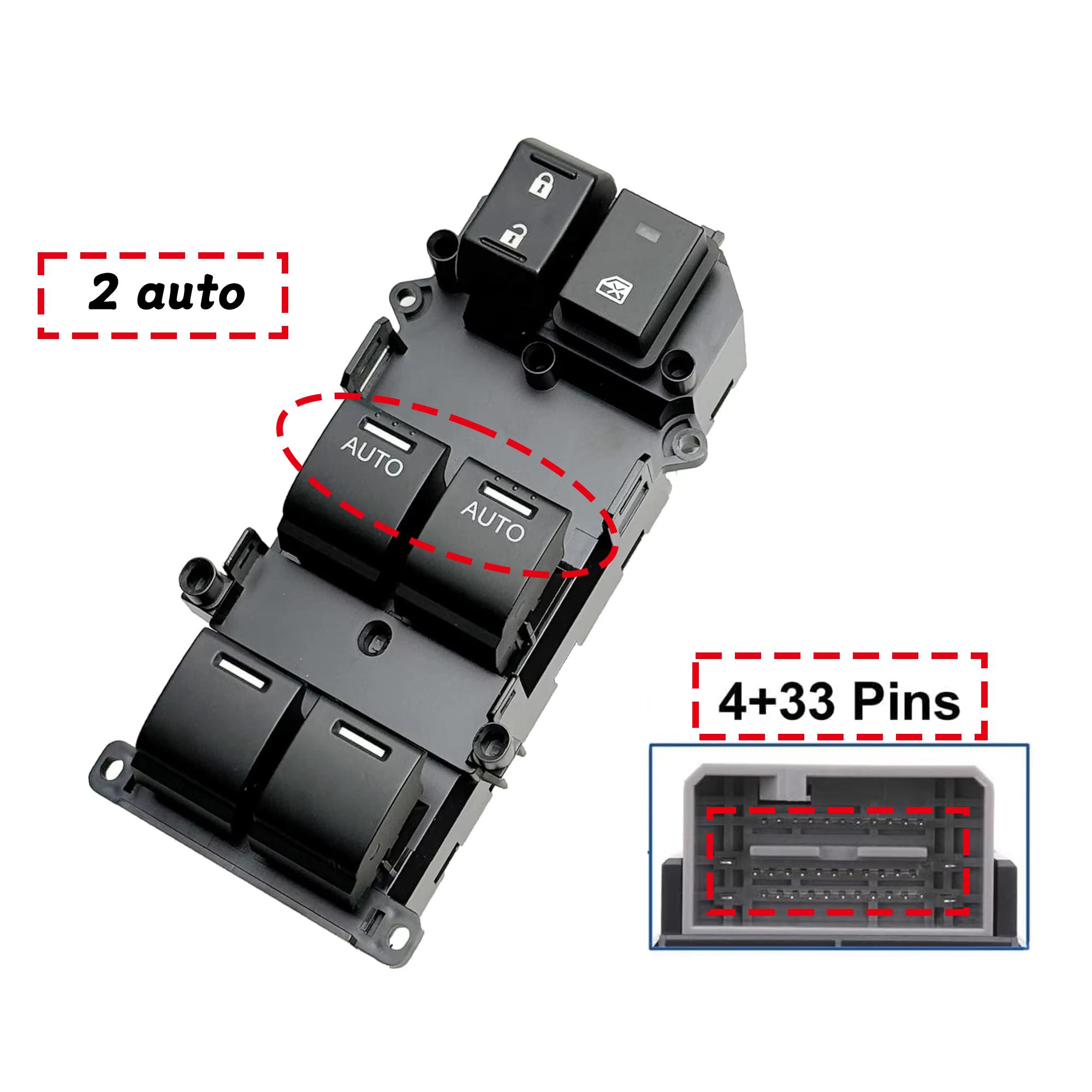 35750-SZA-A31 Master Window Switch Power Control Button for Honda Accord, Pilot 2008 2009 2010 2011 2012 2013 2014 2015 35750-SZA-A31