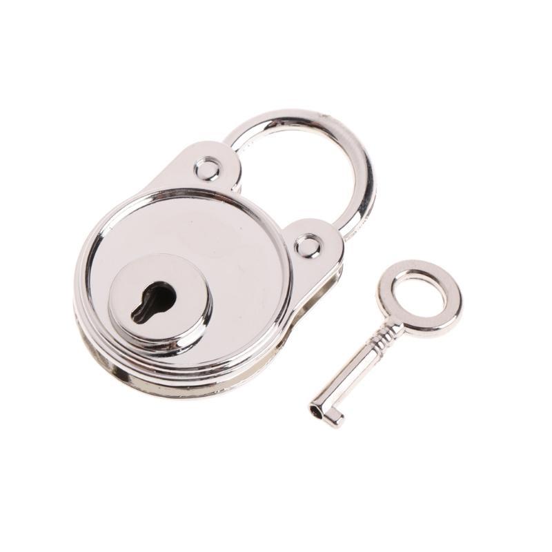 Mini Bear Shaped Lock Metal Keyed Padlock Vintage for Wish Lock Pad