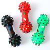 Vinyl Sounding Big Thorn Dumbbells 16.5cm Pipi Tao Pet Dog Bone Grinding Teeth Cleaning Dog Training Toy