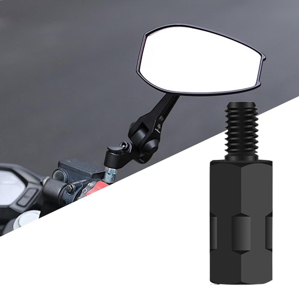Ketunedi Motorcycle Mirror Mounting Screw Adapter, Rearview Mirror Riser with Extension Height, Stable Bike