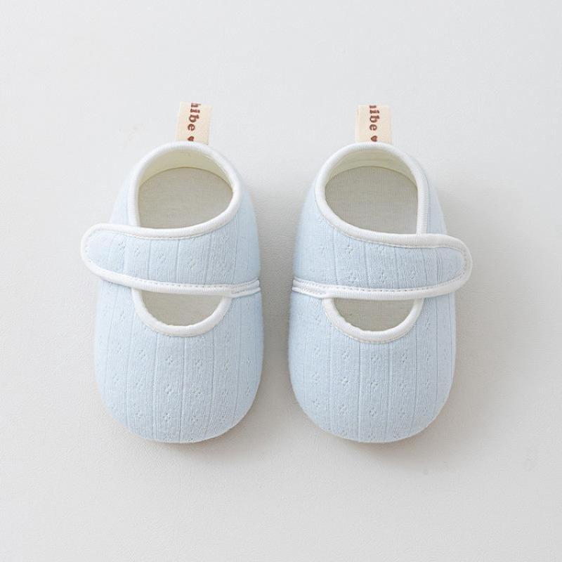 Scarpe da Bambina in Cotone con Fiocco in Pizzo 0-1 Anno Scarpe da Camminata Antiscivolo Suola Morbida per Bambini Piccoli Uso Interno Estate Alta Qualità Primi Passi