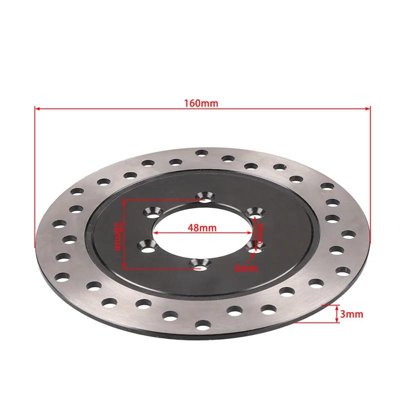 1 Stück Scheibenbremsrotor 160mm für Elektrofahrrad Roller Elektrofahrrad Moped GY6 Roller DR20 Fahrradzubehör Verdickter Rotor