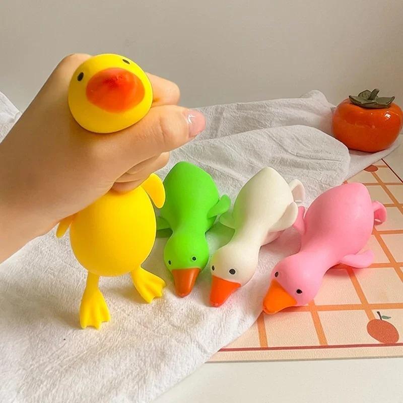 Stress Relief Duck Squeezing Toy for Kids Adults - Anti-Stress, ADHD Sensory Toys Gift for Classroom Prize Party Goodie Bag