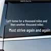 Keep Moving: Inspirational Waterproof Car Sticker for Rear Windshield