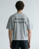 Beleubeuliseu Running Die Moving Crop Short Sleeve T-Shirt (Gray)