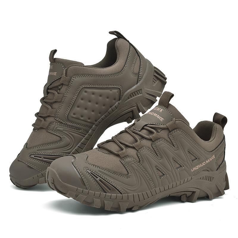Large Size Short Boots Men's Outdoor Hiking Shoes New Wear-resistant Hiking Shoes Men's Non-slip Wear-resistant Protective Shoes Men's Shoes