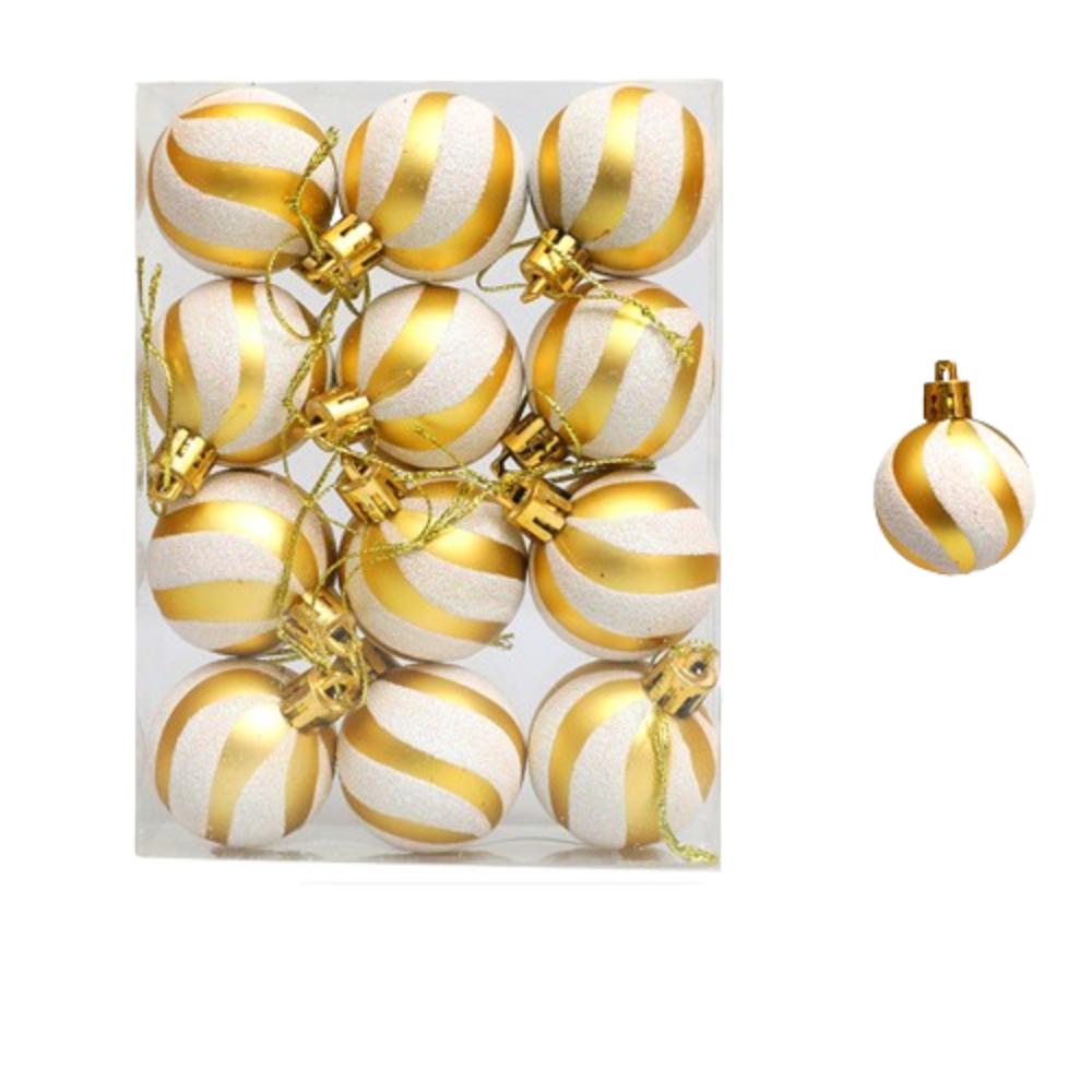 4/6cm Christmas Hanging Ball Electroplated Christmas Baubles  Photographic Props