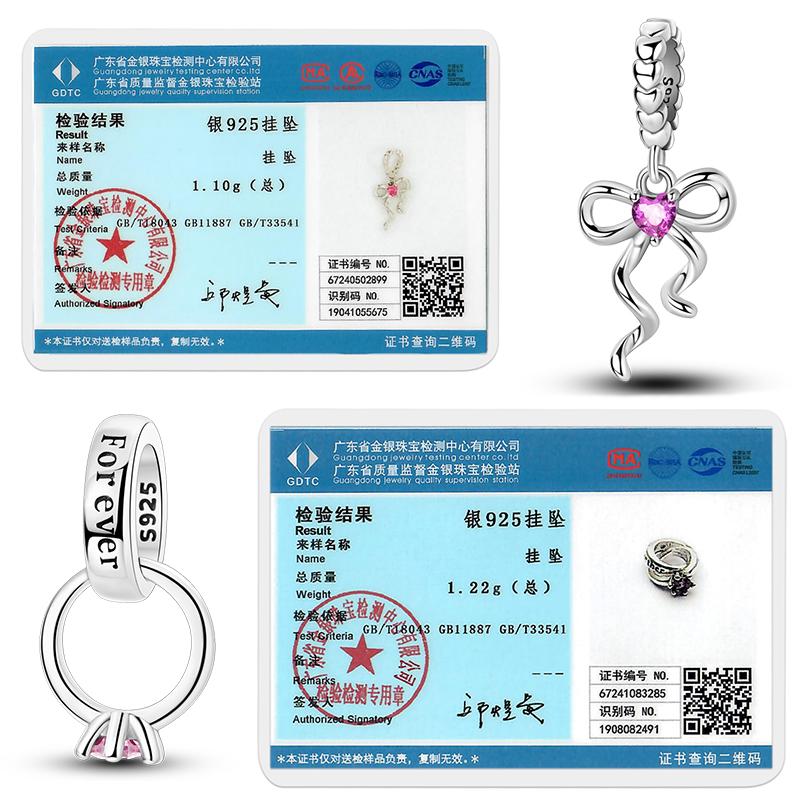 Original Copper Charm Bead Heart Lovers Valentine'S Day Charm Fit Charm Bracelet Pendant Women Jewelry Gift