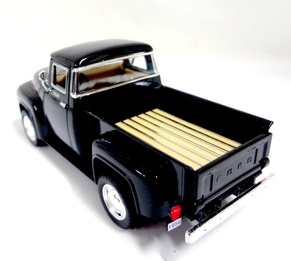 1956 Ford F-100 Ford Pickup Diecast Model Car, 1/38 Scale (13cm/Black) American Goods American Goods Store