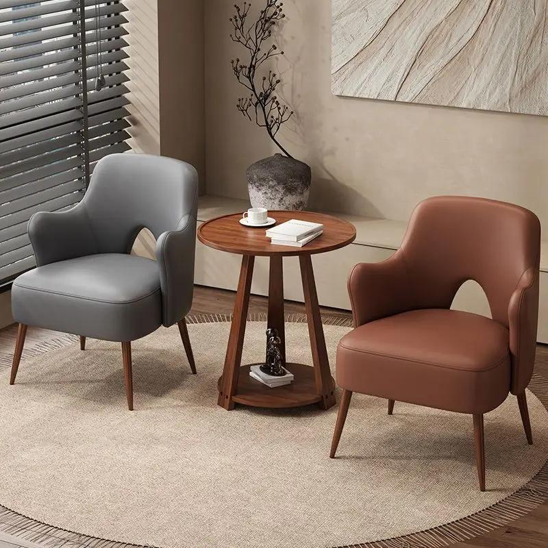 Internet celebrities cream wind balcony leisure area layout tables and chairs lazy reading small coffee table