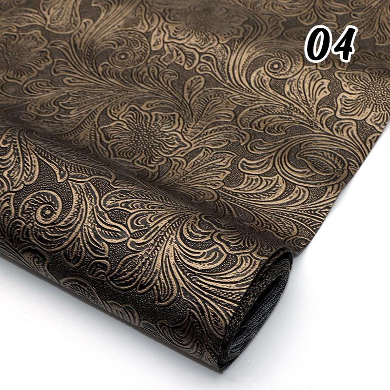 30x137cm Geometric Pattern Faux Leather PVC Synthetic Leather Fabric Sheets DIY Earrings Bags Sofa Furniture Making Crafts