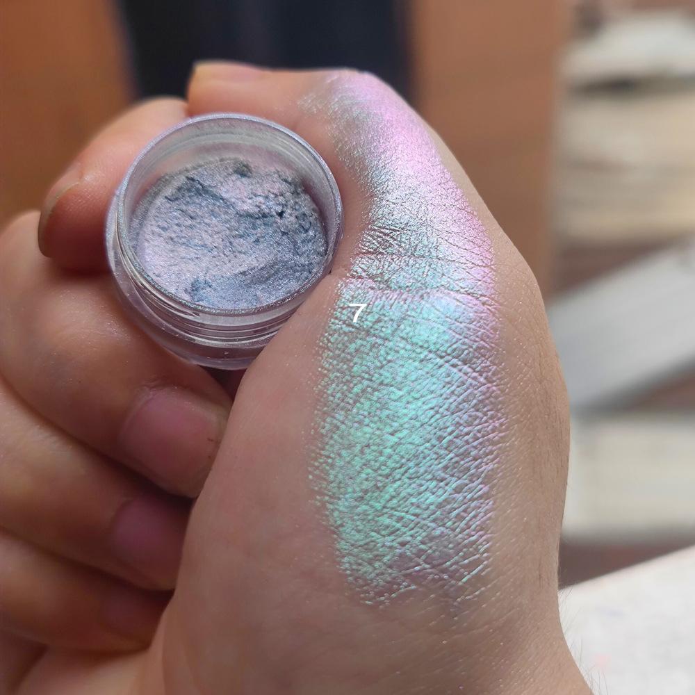Multichrome Chameleon Eye Shadow Powder Nail Glitters Aurora Neon Rainbow Pigment Chrome Powder Iridescent Eyeshadow Nail Decors