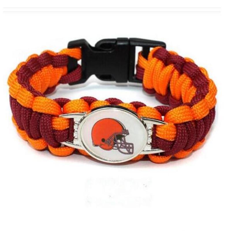Handgeflochtenes NFL Paracord-Armband für Herren - 32 Teamoptionen für europäische & amerikanische Sportler