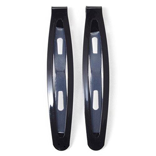 MAPEPE Non-Slip Slim Hair Pins Black 2-Pack (Approx. 6.4cm) - Secure Hold Hair Accessories