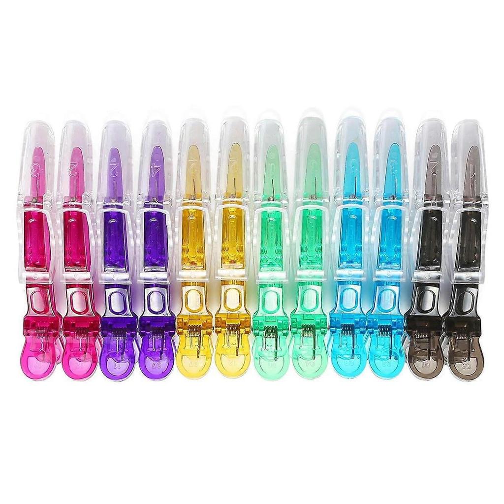 Hair clips for Styling 12 pcs  Wide Teeth & Double-Hinged Design  Alligator Styling Sectioning Clips of Professional Hair Salon