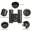 5000x25 HD Zoom BAK4 Telescope Jumelles Portable Powerful Folding Low Light Binoculars Long Range for Hunting Camping Hiking