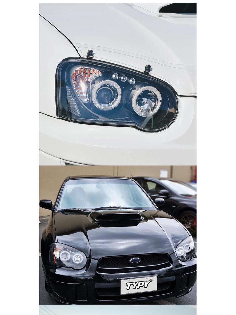 Suitable Modified LED Projector Headlight Assembly with Daytime Running Lights and Turn Signals for 2004-2005 Subaru Impreza
