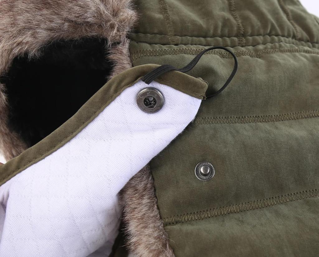Conectaile Outdoor Unisex Winter Warm Pilot Cap with Ear Windproof Trapper Hat with Mask Flaps, (Army Green)