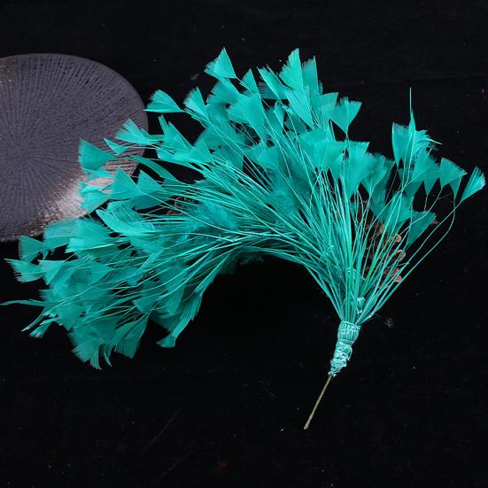 10-12" Natural Rooster Coque Tail Feather Mardi Gras Craft for Carnival Party Masquerade Stage Performances Costume Decoration