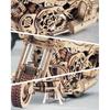 ROKR 3D Wooden Motorcycle Puzzle-Wood Model Car Kits To Build for Adults-Brain Teaser Gearjits Puzzle-1:8 Scale Cruiser Motorcycle As A Gift for