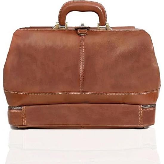 New Vintage Leather Briefcase Doctor Bag - Real Leather Briefcase - Style Handbag - Italian Handmade Medical Bag