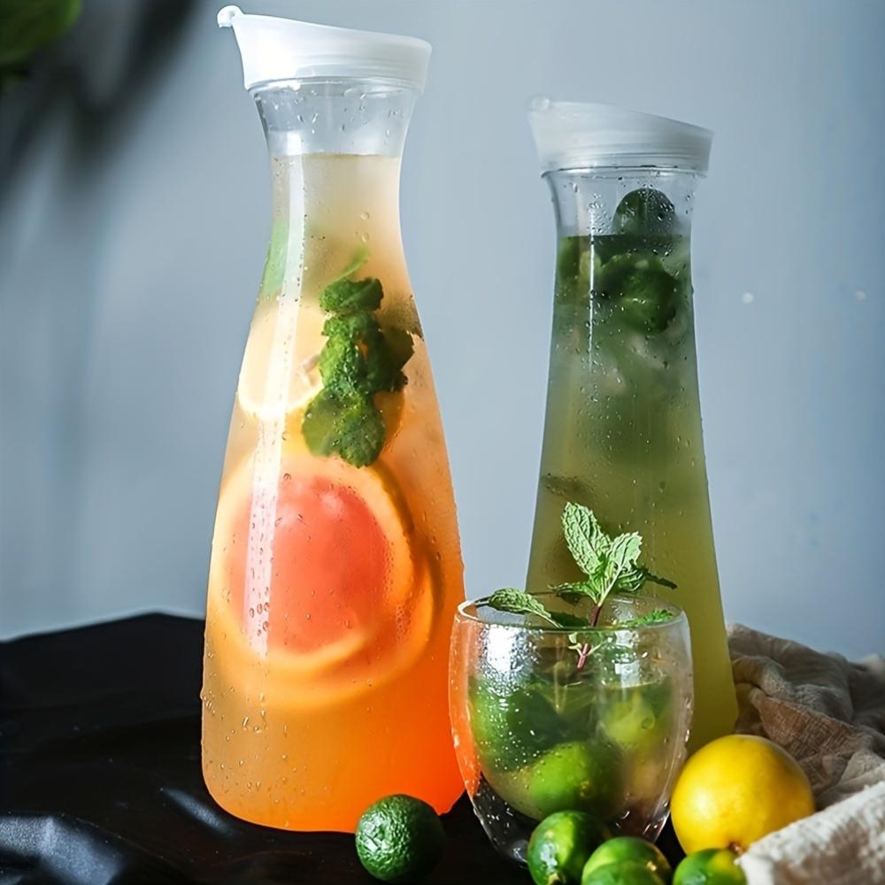 1/3pcs Large Capacity Water Jug Beverage Juice Container With Lid for Cold Drinks Fridge Plastic Water Pot Home Iced Tea Kettle