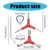 Bicycles Spoke Wrench Tool, Hardened Steel 5-in-1 Spoke Rims Tool for Adjusting and Repairing Bicycles Wheel Tension