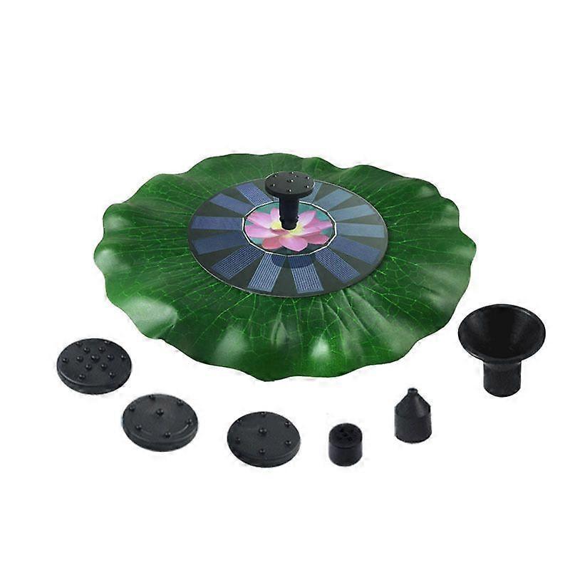 Solar Powered Fountain 7V 1.4W Brushless Motor Water Pump Garden Pond Pool Decoration