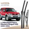 For Mitsubishi Pajero Montero Shogun V60 2000-2006 Wiper Front & Rear Wiper Blades Windshield Windscreen Window 20"+20"+16"