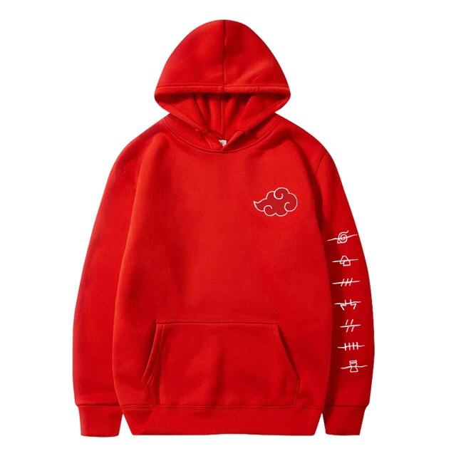 itachi burgundy moletom com capuz