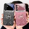 Blue white dot texture For Samsung A20 30 22 23 24 25 26 31 32 A33 34 35 42 50 51 52 53 54 55 56 70 71 72 73 glass phone case