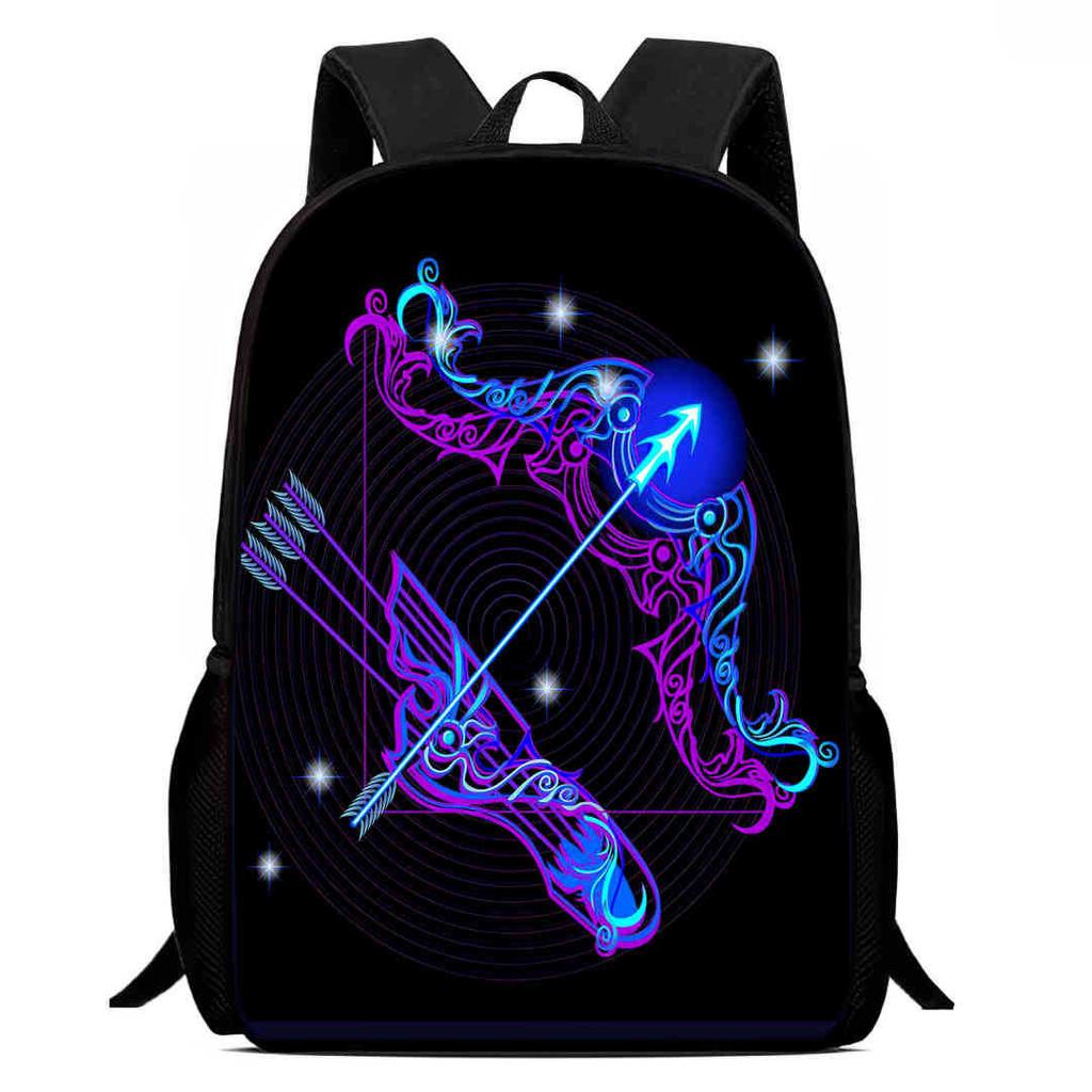 12 Sternbilder Schultasche High Definition Multifunktion Oxford Leichter Rucksack Haare