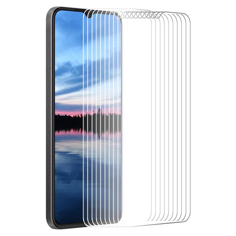 

ENKAY HAT PRINCE 10Pcs For Oppo A59 High Aluminum-silicon Glass Full Clear Tempered Glass Film As Shown A