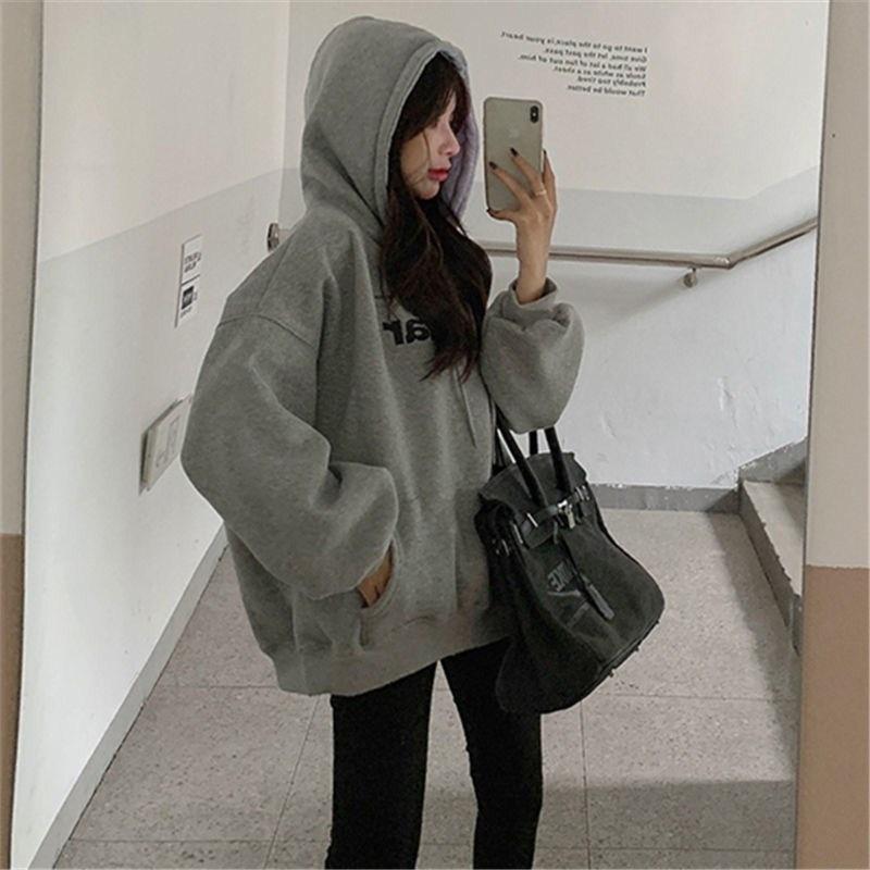 Couple's Autumn And Winter Fashionable Casual Loose And Plush Thick Hoodie