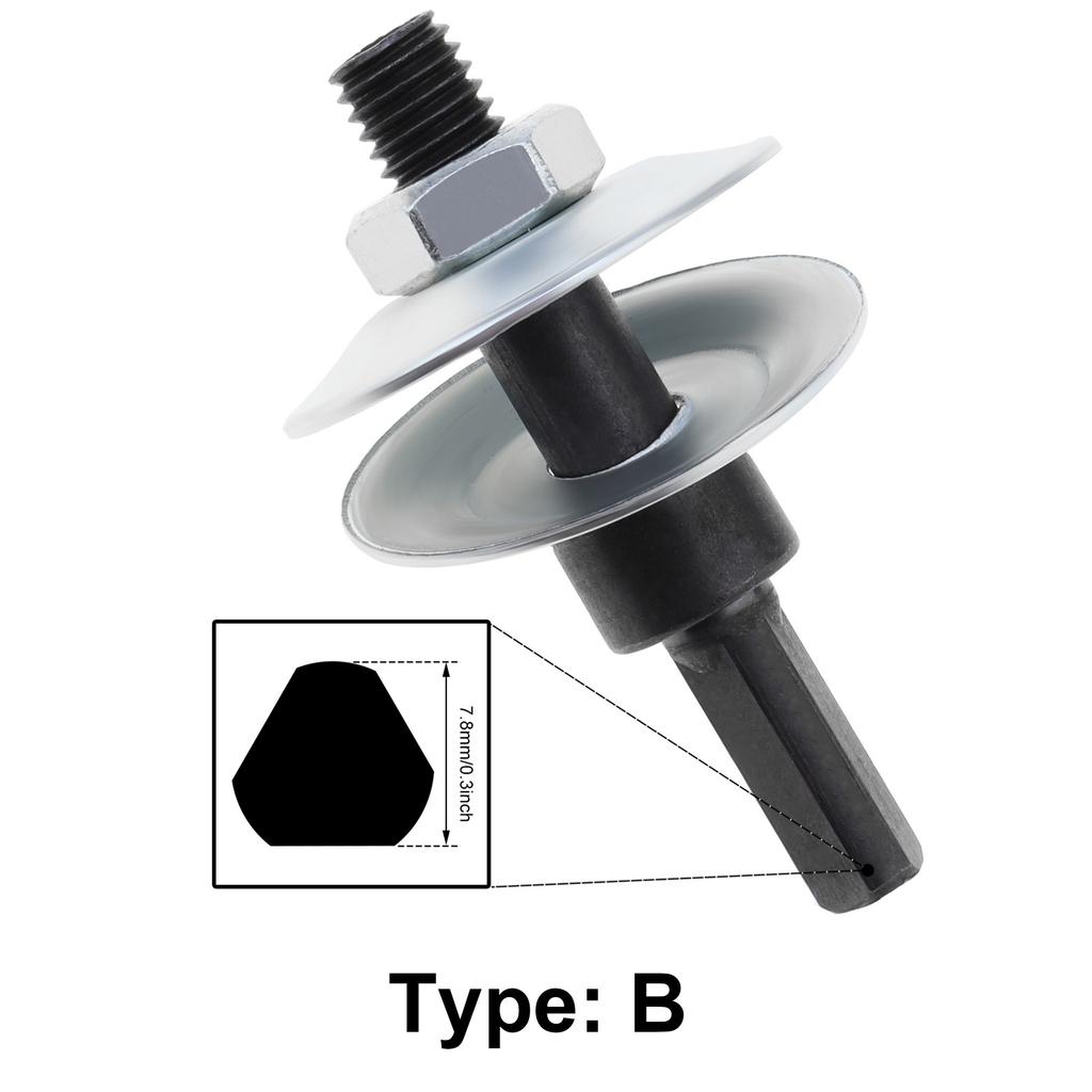 Motor Shaft Arbor Extension Rod Threaded Shaft Adapter for Grinding Wheels Bench Angle Grinder Extension Rod Wheel Rotary