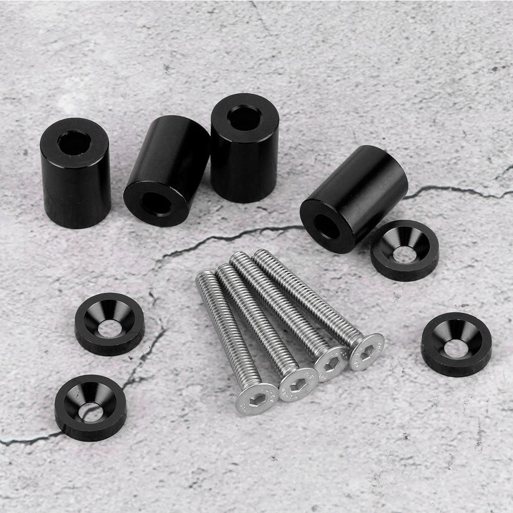 Aluminum Alloy Bonnet Raisers Hood Vent Spacers Screws Kit Modified Parts for Racing Car
