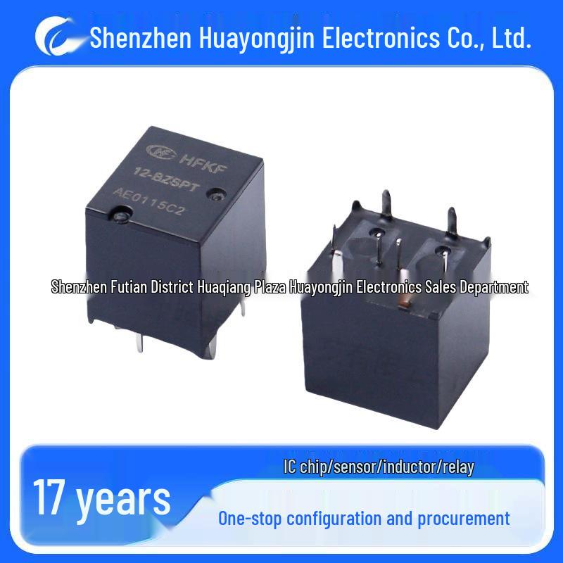 HFKF-T Series 12V Automotive Relay, Single/Double Pole, 8-Pin/10-Pin