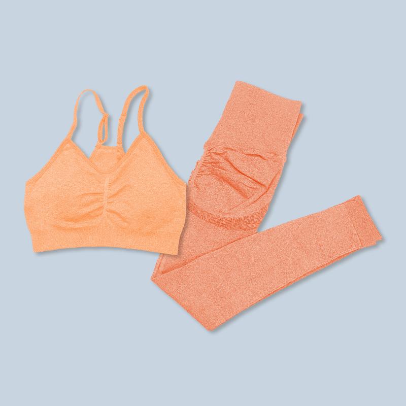 

Комплект из 2 предметов: леггинсы + бюстгальтеры, женская бесшовная одежда XL