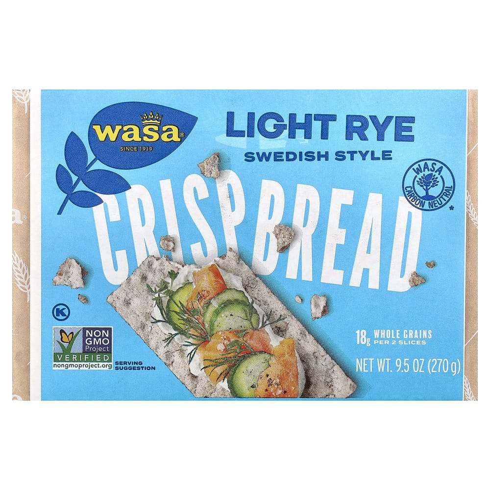 iHerb Crispbread Light Rye 270g (9.5 oz)