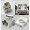 STP Masked RJ45 Keystones Coupler Cat6A Zincs Metal High Speed Data Module