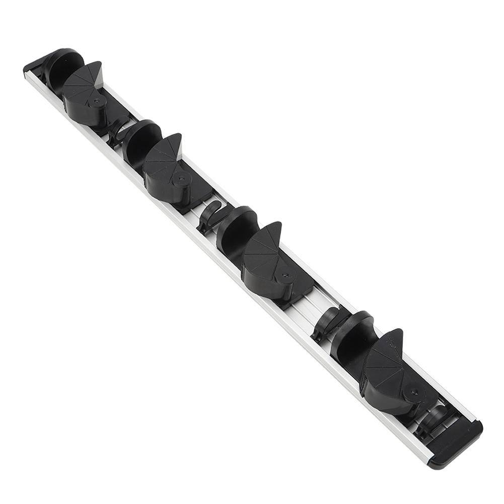 Wandmontierter Mopp Besen Halter Organizer Aufbewahrung Hängehaken für Küche Badezimmer Schrank Büro