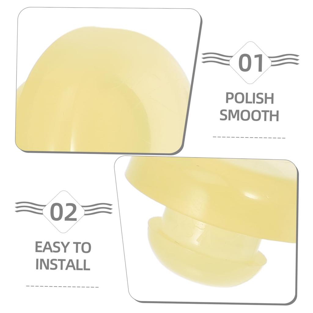 TOPPERFUN Performance Brake Pedal Stop Pads 10pcs Replacement for 46584-s0100 240sx 280zx