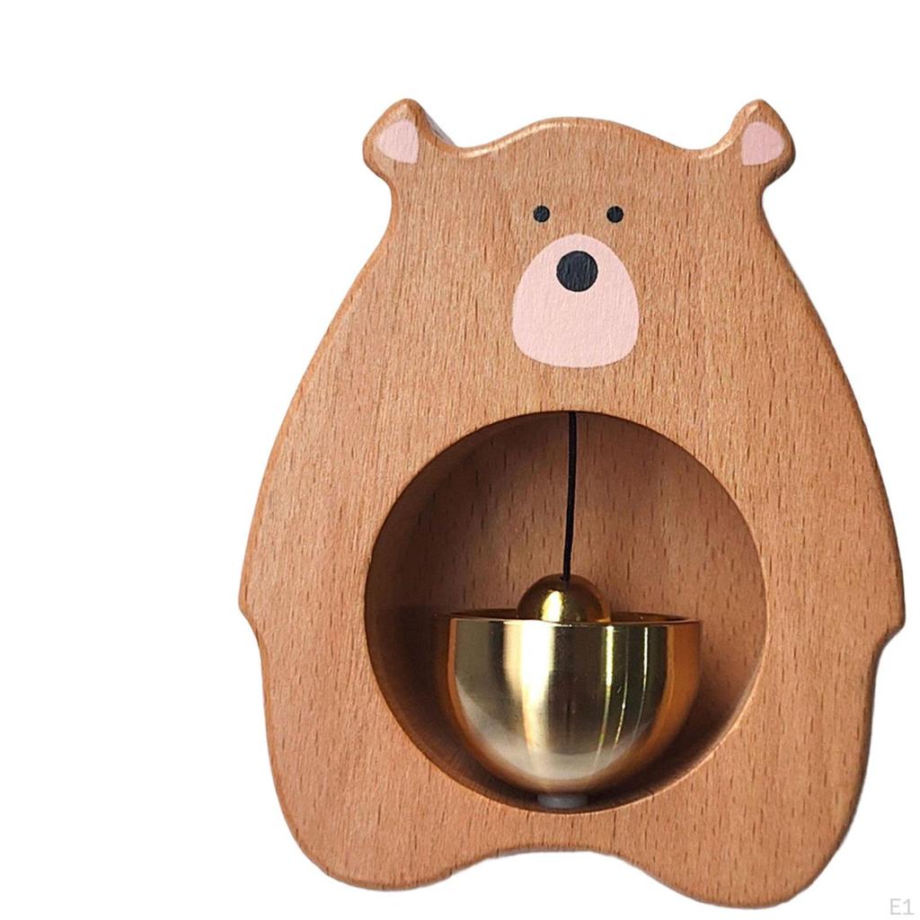 Wood Decorative Refrigerator Sticker Antique Shopkeepers Bell for Door Opening