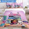 Rainbow Friends Dollhouse 3pcs K-pop Music Group Bedding set,Ideal for Bedroom, Dormitory,Including Duvet Cover And 2pcs Pillowcases,Fan Gifts